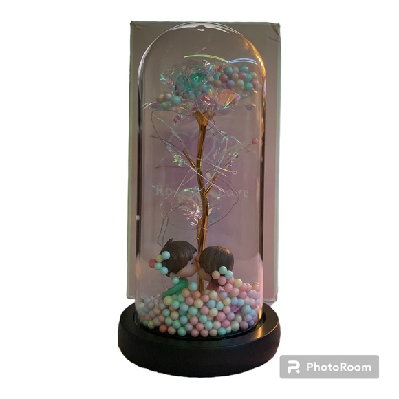 Rose of Love Other - Crystal Galaxy rose in the glass